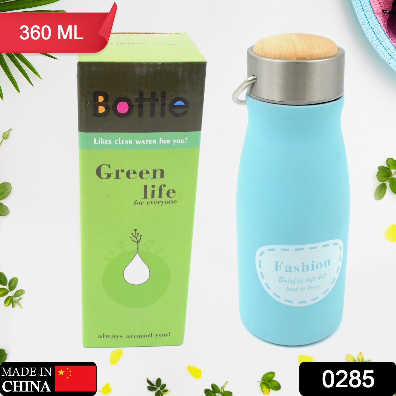 0285 Stainless Steel Water Bottle With Handle Fridge Water Bottle Stainless Steel Water Bottle Leak Proof Rust Proof Hot  Cold Drinks Gym Sipper Bpa Free Food Grade Quality Steel Fridge Bottle For Officegymschool (360 Ml) 0285 Stainless Steel Water Bottle With Handle Fridge Water Bottle Stainless Steel Water Bottle Leak Proof Rust Proof Hot  Cold Drinks Gym Sipper Bpa Free Food Grade Quality Steel Fridge Bottle For Officegymschool (360 Ml)